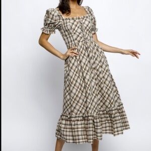 Fall Plaid Meadow Dress